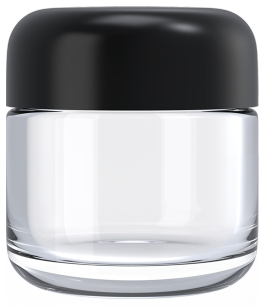 D60mm Glass Flower Jar with Dome Lid