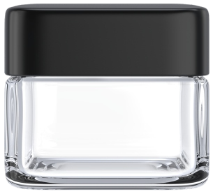 D60mm Square Glass Flower Jar